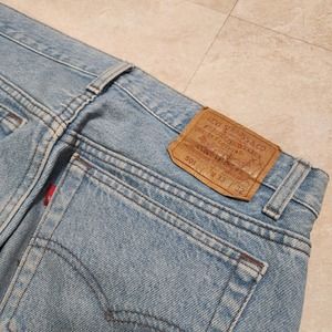 VTG 90s Levis 501xx Mens 33x32 Button Fly Lightwash Denim Jeans USA Made 501